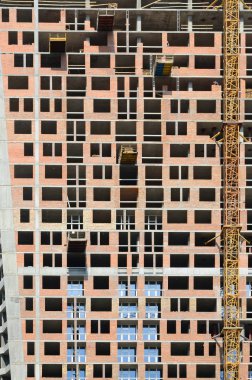 Yeni kent konut çok mağaza apartement yapım aşamasında ev cephe bina yüksek