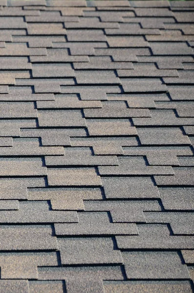 Moderne Dakbedekking Decoratie Van Schoorstenen Flexibele Bitumen Leisteen Gordelroos Rechthoekige — Stockfoto