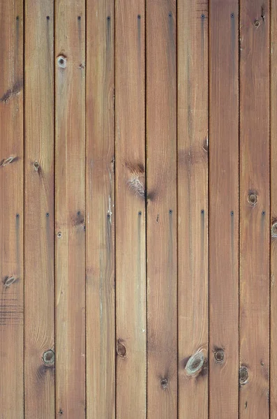 Primo Piano Pannelli Recinzione Legno Marrone Molte Assi Legno Verticali — Foto Stock