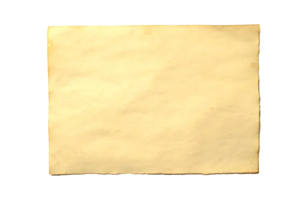 Vieja Pieza Blanco Antiguo Manuscrito Papel Desmenuzado Vintage Pergamino Orientado —  Fotos de Stock