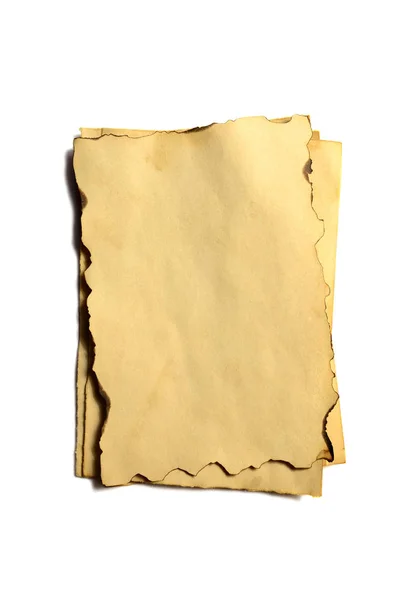 Poucas Peças Branco Antigas Antigo Manuscrito Papel Ruínas Vintage Pergaminho — Fotografia de Stock