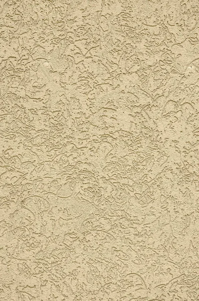 The texture of the beige decorative plaster in bark beetle style. Russian variation of decorating facade walls — Stock Image Texture Beige Decorative Plaster Bark Beetle Style Russian Variation Decorating Stock Image