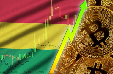 Bolivya bayrak ve eğilim birçok altın bitcoins ile büyüyen cryptocurrency