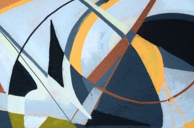 Konturlar ve gölgeleme yakın ile renkli sokak sanatı grafiti resimlerinin parçası. Gençlik çağdaş sanat kültürünün arka plan dokusu. Gri ve turuncu renkler