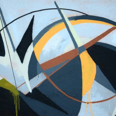 Konturlar ve gölgeleme yakın ile renkli sokak sanatı grafiti resimlerinin parçası. Gençlik çağdaş sanat kültürünün arka plan dokusu. Gri ve turuncu renkler