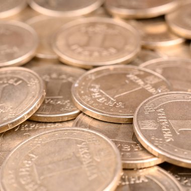 Zengin yaşam kavramları için finansal başarı Ukraynalı para arka plan