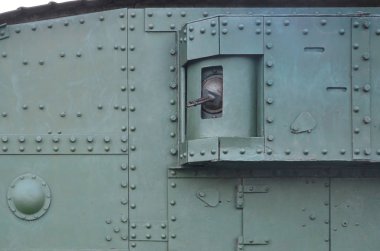 Perçin ve cıvata ile Soyut Yeşil endüstriyel metal dokulu arka plan