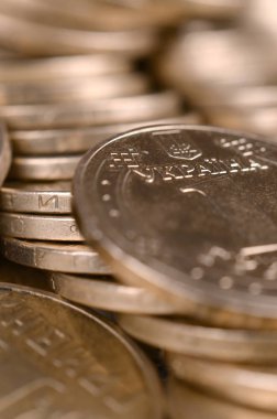 Zengin yaşam kavramları için finansal başarı Ukraynalı para arka plan