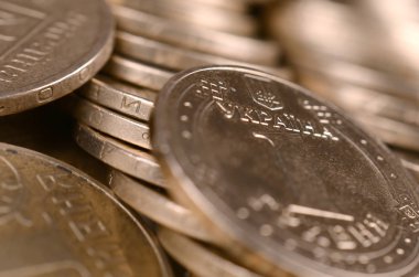 Zengin yaşam kavramları için finansal başarı Ukraynalı para arka plan