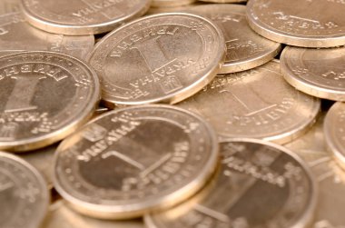 Zengin yaşam kavramları için finansal başarı Ukraynalı para arka plan