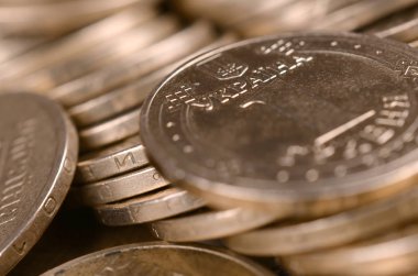Zengin yaşam kavramları için finansal başarı Ukraynalı para arka plan