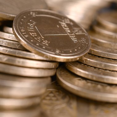 Zengin yaşam kavramları için finansal başarı Ukraynalı para arka plan