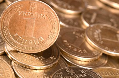 Zengin yaşam kavramları için finansal başarı Ukraynalı para arka plan