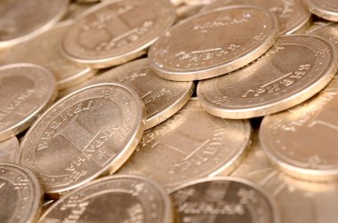 Zengin yaşam kavramları için finansal başarı Ukraynalı para arka plan