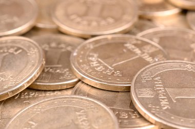 Zengin yaşam kavramları için finansal başarı Ukraynalı para arka plan