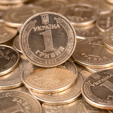 Zengin yaşam kavramları için finansal başarı Ukraynalı para arka plan