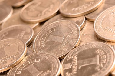 Zengin yaşam kavramları için finansal başarı Ukraynalı para arka plan