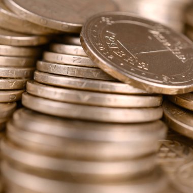 Zengin yaşam kavramları için finansal başarı Ukraynalı para arka plan