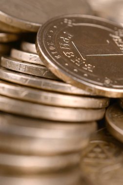 Zengin yaşam kavramları için finansal başarı Ukraynalı para arka plan
