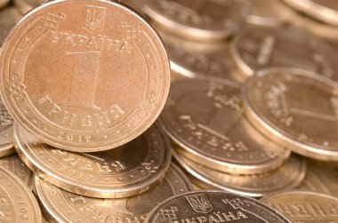 Zengin yaşam kavramları için finansal başarı Ukraynalı para arka plan