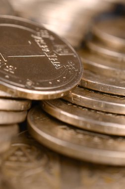 Zengin yaşam kavramları için finansal başarı Ukraynalı para arka plan