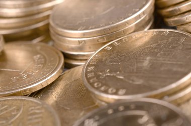 Zengin yaşam kavramları için finansal başarı Ukraynalı para arka plan