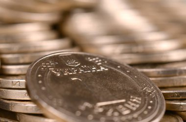 Zengin yaşam kavramları için finansal başarı Ukraynalı para arka plan