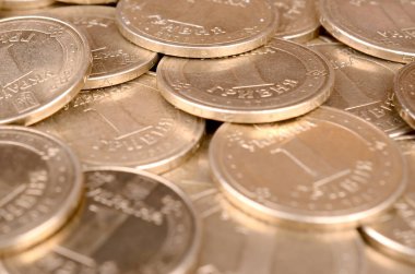 Zengin yaşam kavramları için finansal başarı Ukraynalı para arka plan