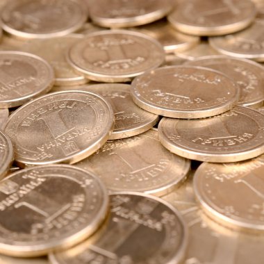 Zengin yaşam kavramları için finansal başarı Ukraynalı para arka plan