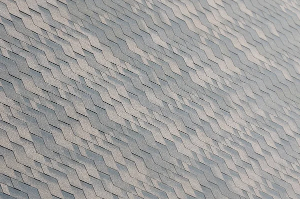 Achtergrond mozaïek textuur van platte dakpannen met bitumineuze coating — Stockfoto