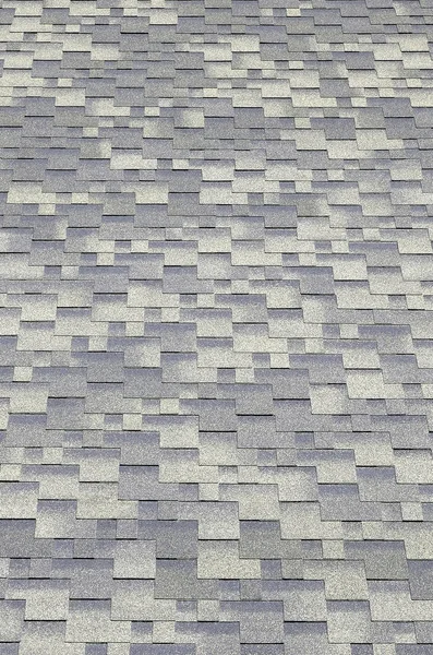 Background mosaic texture of flat roof tiles with bituminous coating — Stock Photo, Image