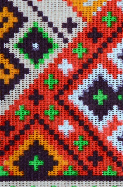 Pletená Výšivka z tradičního ukrajinského výtvarního umění — Stock fotografie