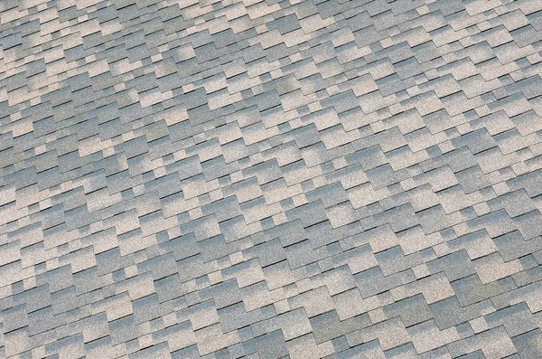 Background mosaic texture of flat roof tiles with bituminous coating — Stock Photo, Image