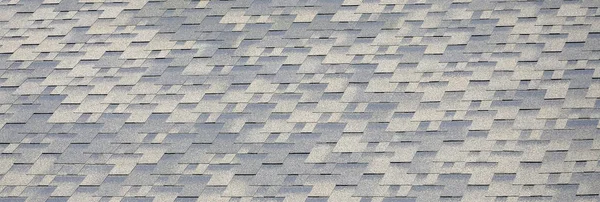 Background mosaic texture of flat roof tiles with bituminous coating — Stock Photo, Image