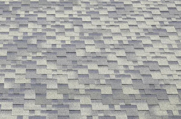 Background mosaic texture of flat roof tiles with bituminous coating — Stock Photo, Image