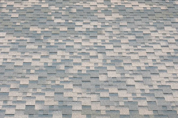 Hintergrundmosaik aus Flachdachziegeln mit Bitumenbeschichtung — Stockfoto