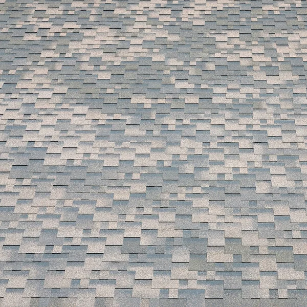 Hintergrundmosaik aus Flachdachziegeln mit Bitumenbeschichtung — Stockfoto
