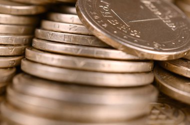 Zengin yaşam kavramları için finansal başarı Ukraynalı para arka plan