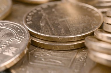 Zengin yaşam kavramları için finansal başarı Ukraynalı para arka plan