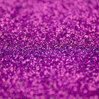 Pembe dekoratif payetler. Küçük öğelerden parlak bokeh ışıkları ile arka plan görüntüsü