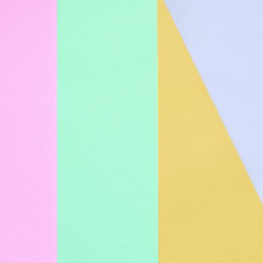 Moda pastel renklerin doku arka plan. Pembe, mor, turuncu ve mavi geometrik desen kağıtları.