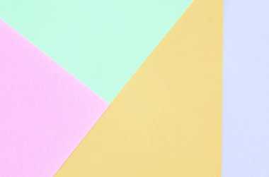 Moda pastel renklerin doku arka plan. Pembe, mor, turuncu ve mavi geometrik desen kağıtları.