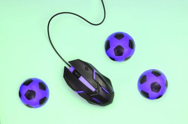 Optik oyun fare ve küçük menekşe futbol