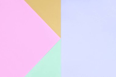 Moda pastel renklerin doku arka plan. Pembe, mor, turuncu ve mavi geometrik desen kağıtları.