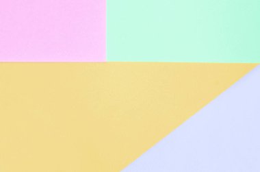 Moda pastel renklerin doku arka plan. Pembe, mor, turuncu ve mavi geometrik desen kağıtları.