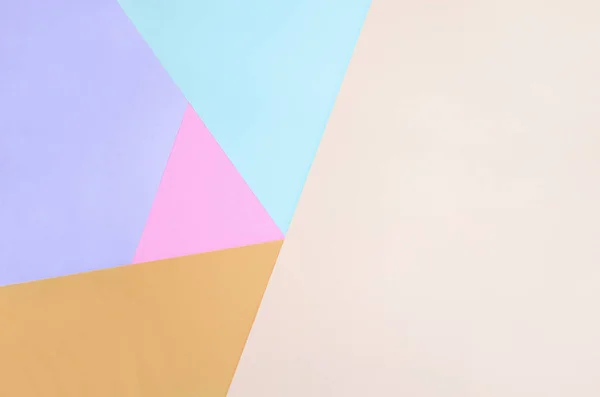 Текстура фона моды пастельные цвета. Бумаги розового, фиолетового, оранжевого, бежевого и синего цветов — стоковое фото