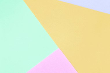 Moda pastel renklerin doku arka plan. Pembe, mor, turuncu ve mavi geometrik desen kağıtları.