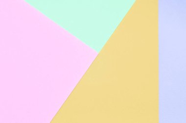Moda pastel renklerin doku arka plan. Pembe, mor, turuncu ve mavi geometrik desen kağıtları.