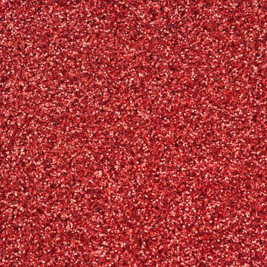 Kırmızı dekoratif payetler. Küçük öğelerden parlak bokeh ışıkları ile arka plan görüntüsü