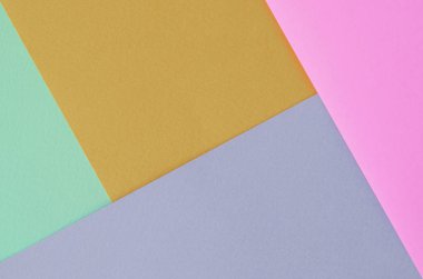 Moda pastel renklerin doku arka plan. Pembe, mor, turuncu ve mavi geometrik desen kağıtları.